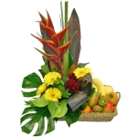 Exotic  Fruit   &  Flower Basket