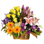 Grouped Flower Basket